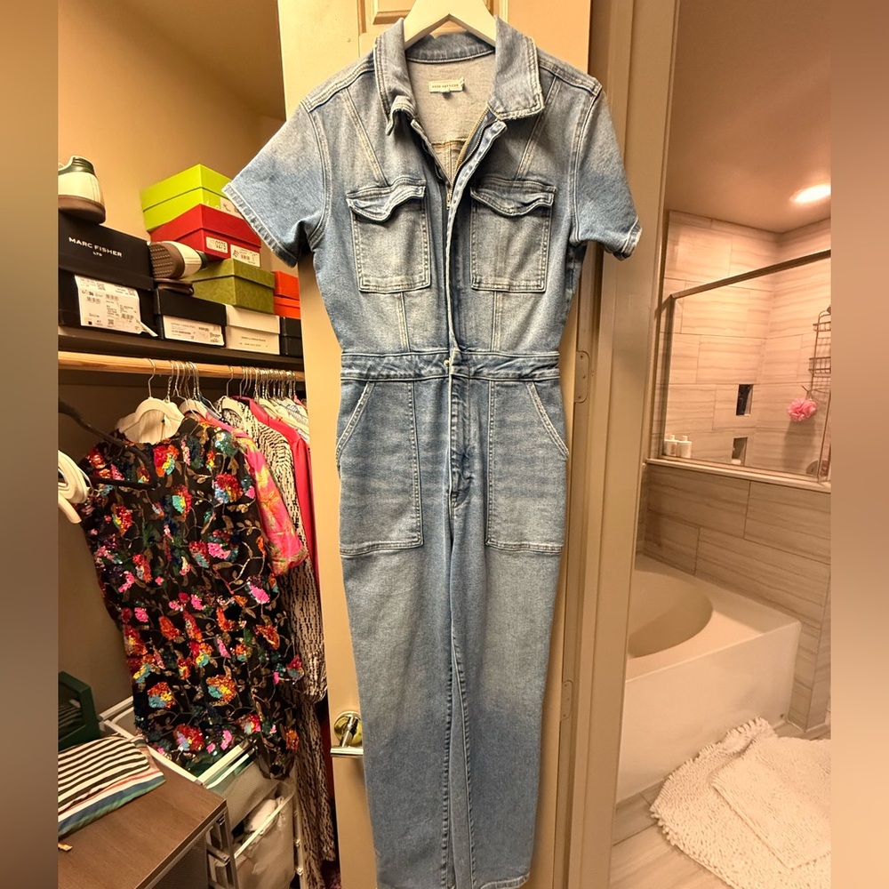 Good American Light Blue Denim Jacket